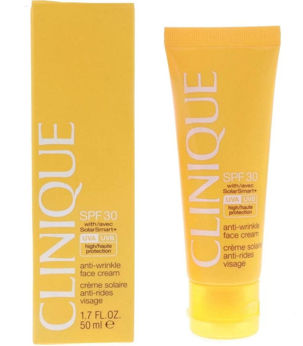 کرم ضد آفتاب جوانساز و ضد چروک کلینیک Clinique مدل سولار اسمارت spf 30 حجم 50 میل ( Clinique )